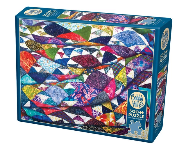 Portrait of a Quilt Jigsaw Puzzle with Poster, 500 Pieces