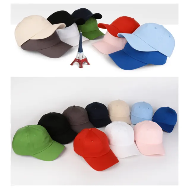 Unisex Mens Womens Unicolor Plain Blank Baseball Cap Adjustable Trucker Hats