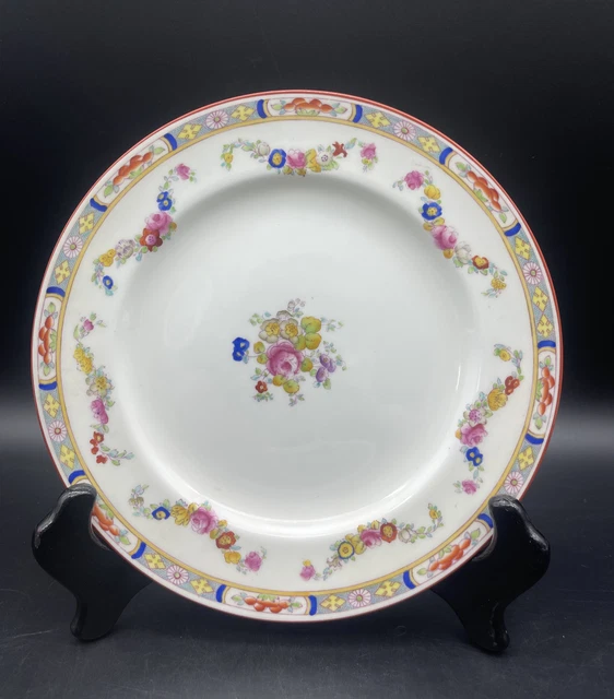 MINTON China MINTON ROSE Luncheon Plate Globe Mark Made in England Replacement MINTON China MINTON ROSE Luncheon Plate Globe Mark Made in England Replacement