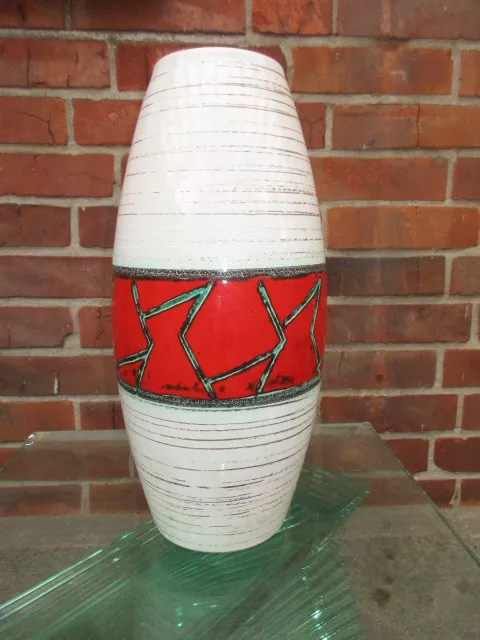 Vintage Boden Vase SCHEURICH KERAMIK 248-38 Midcentury german Pottery floorvase