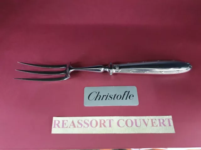 Fork Service Ribbons 27.5 CM christofle Beautiful Condition SILVER PLATED