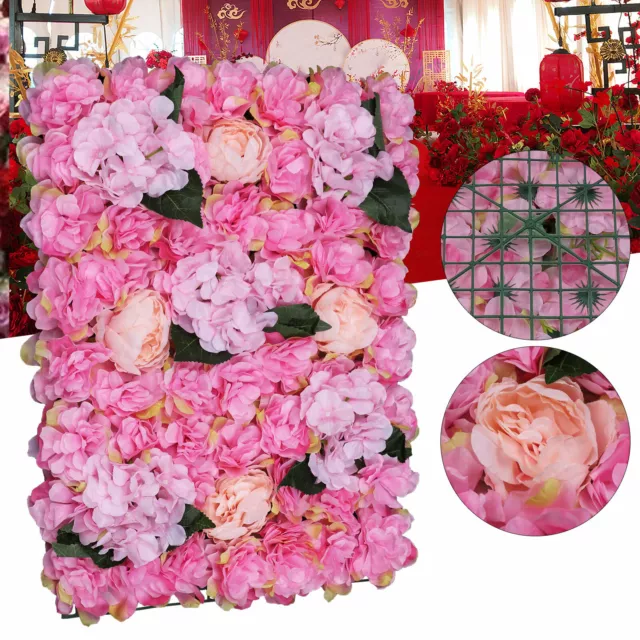 6X Künstliche Blumenwand Rosenwand DIY Hochzeit Blumen Wand Garten Dekor