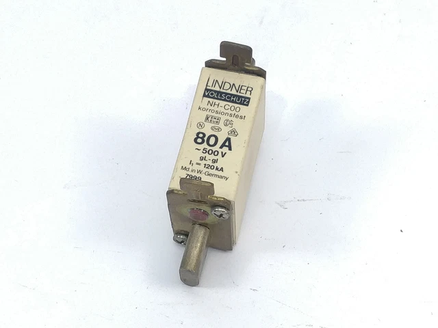 Lindner Vollschutz Fusible 80A 500V Gl NH-C00 120kA