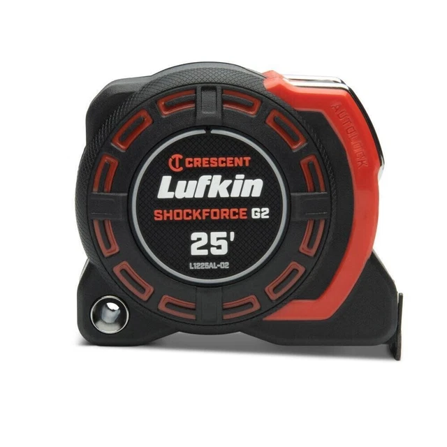 "Cinta de bloqueo automático Crescent Lufkin L1225AL-02 Shockforce G2 medida 1/4"" X 25'"