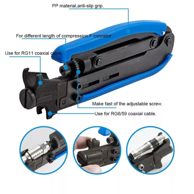 RG59/RG6 Coaxial Cable Extrusion Pliers Crimping Pliers F-Head  Crimping5599 2