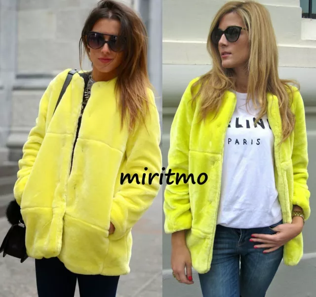 Zara neon yellow sales coat