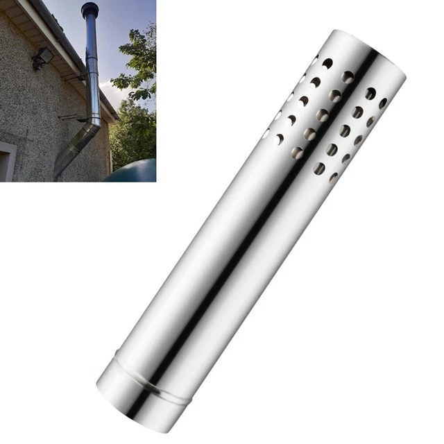 Tube d'extension de cheminée en acier inoxydable premium 50 cm pour tuyaux de p