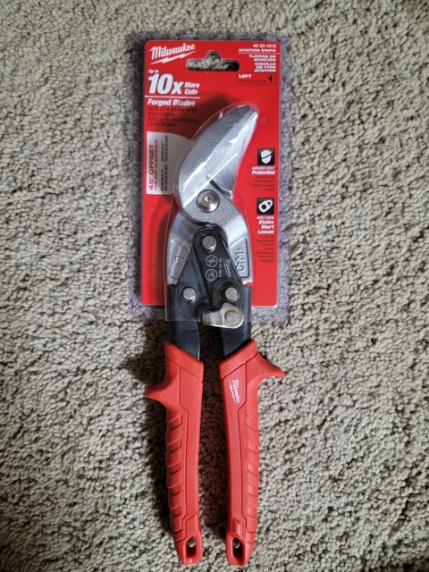 Milwaukee Tool 48-22-4512 Left Cutting Offset Aviation  Snips
