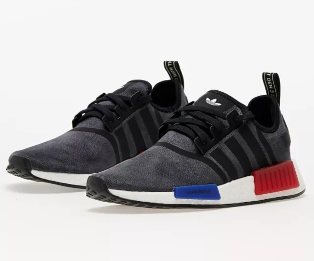 Adidas Originals NMD_R1 Men's Lifestyle Shoes Black/Semi Blue/Red HQ4452