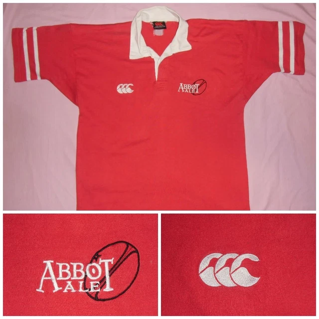ABBOT ALE RUGBY UNION MAILLOT POLO CANTERBURY taille XL HOMME