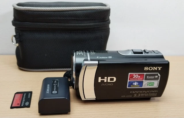 Batteria Al Litio-Ione 2800mAh Per Videocamera Sony HDR-HC1E, 7,2V, 20,2Wh, Colore Antracite, 100% Compatibile