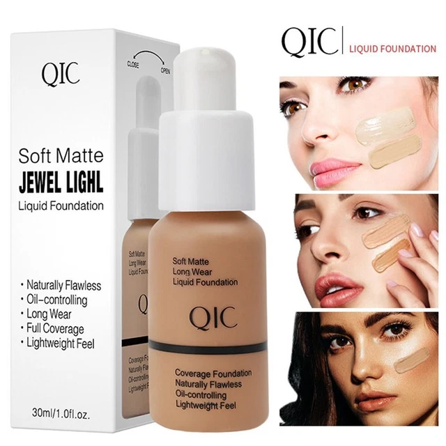 Base líquida hidratante QIC base de maquillaje facial base correctora de crema
