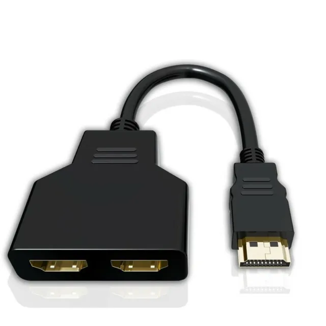 1 entrée 2 sortie HDMI Adaptateur Plastique ABS Câble 2160P Connecteur