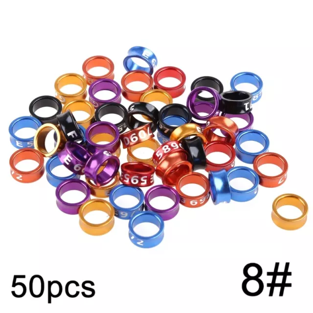 50 Pieces Poultry Foot Alloy Rings Metal Leg for Duck Chicken