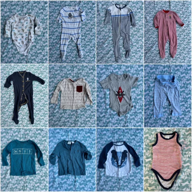 Baby Boy Clothing 12 item Bundle Size 6-12 months PureBaby Zara Next