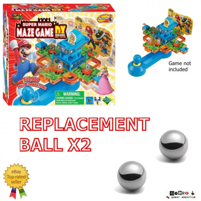 Super Mario Maze Game DX Deluxe - REPLACEMENT BALL / BALLBEARING x2 -Epoch Games