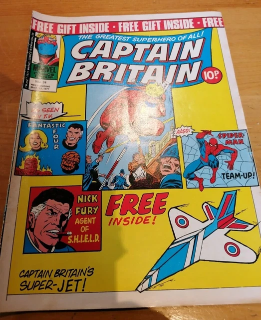 Captain Britain #24 Marvel Comics UK Spiderman  Fantastic Four Nick Fury