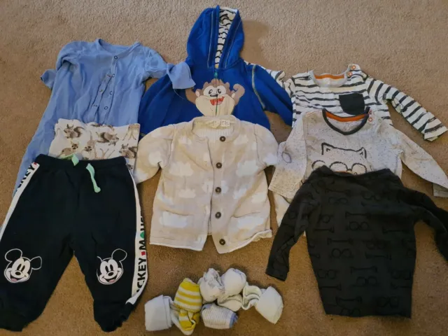 Baby boy Bundle Of Clothes Age 6-9 Months trousers jumpers tops socks