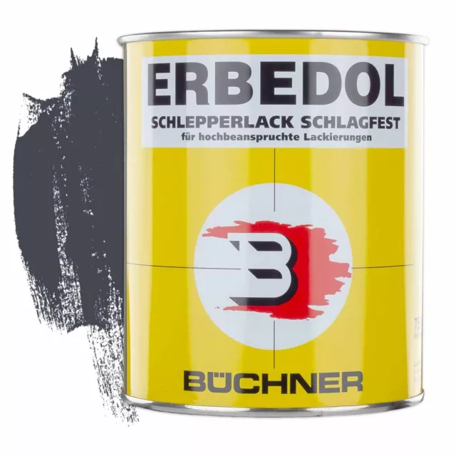 ERBEDOL | Schlepperlack | schiefergrau | RAL 7015 | 0,75 l