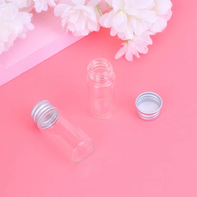 20 Pcs Flacon Tube En Verre Petites Bouteilles Mini À Dérive