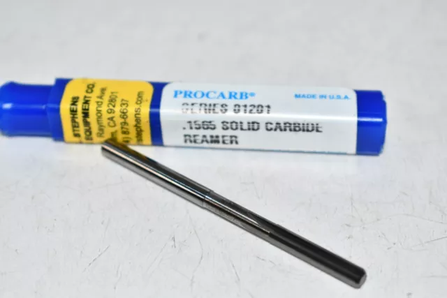 NEW Procarb Series- 01201 .1565'' Solid Carbide Reamer USA
