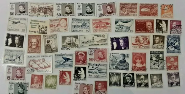 Greenland Stamps Collection - 50 to 400 Different Stamps