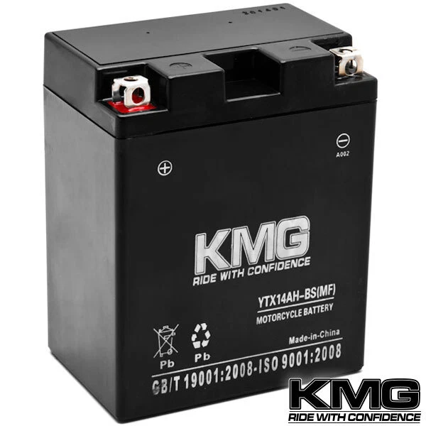YTX14AH-BS Sealed SMF Powersport Battery For Polaris 500 Sportsman HO 1996-2012