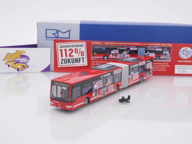 Miniature Rietze 67092 - Mercedes-Benz Citaro G Euro 4 - BRK Kulmbach - 1/87
