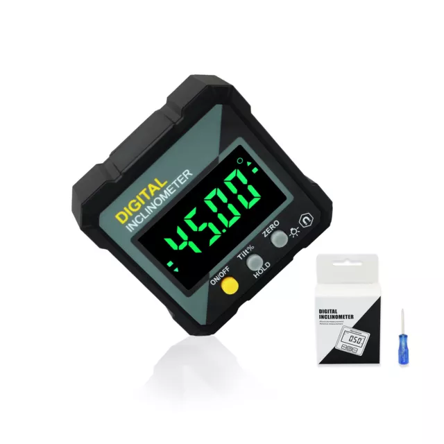 Electronic Digital Protractor Inclinometer Angle Finder Gauge Measurement Box