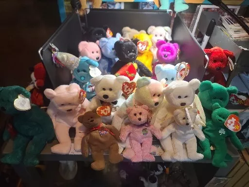 Lot of 10 Teenie Beanie Babies [Brand New w/ Hang Tags] Rare 🔥🔥💸💸🤯 NEW TAGS