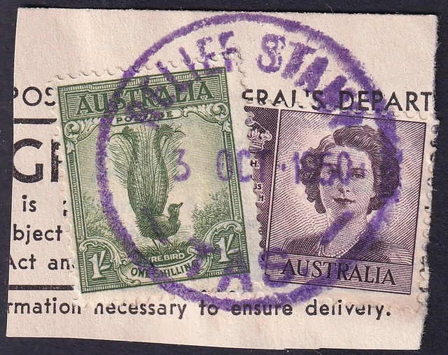AUSTRALIA / TASMANIA 1950 [HARDINGE] TYPE R1b RELIEF POSTMARK USED AT ...