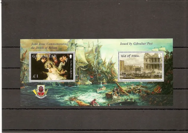 Gibraltar 2005 SG1145 MS NHM Trafalgar Bicentenary-Death of Nelson (W.Devis)