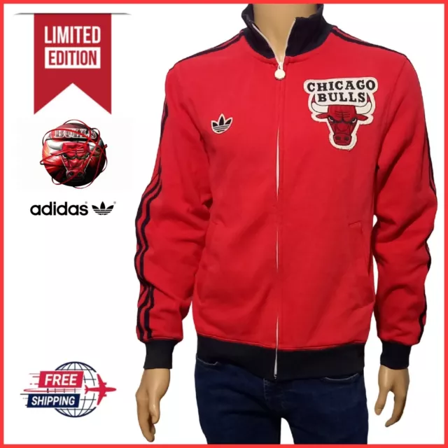 ADIDAS Track Jacket NBA CHICAGO BULLS LIMITED.Retro Vintage. Size S . Rare