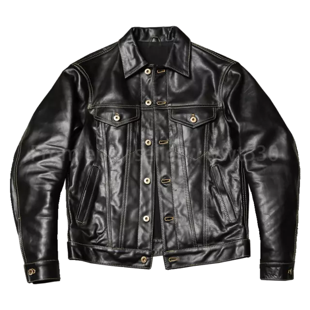 MEN'S WORK JACKET Vintage 507 Horse Leather Cowboy Jacket $289.00 ...