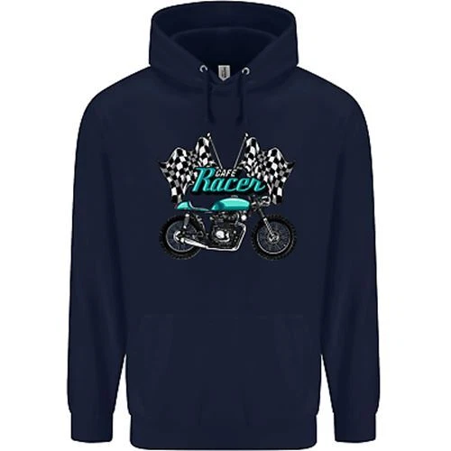 Felpa con cappuccio Cafe Racer Biker Moto Moto Bambini Bambini 2