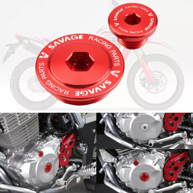 Engine Plug Crankcase Cover Oil Filler Screw For HONDA XR 250L XR 250/400 Motard