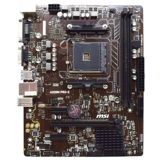 MSI A320M PROE Motherboard MATX AMD A320 AM4 DDR4 64GB SATA3 VGA