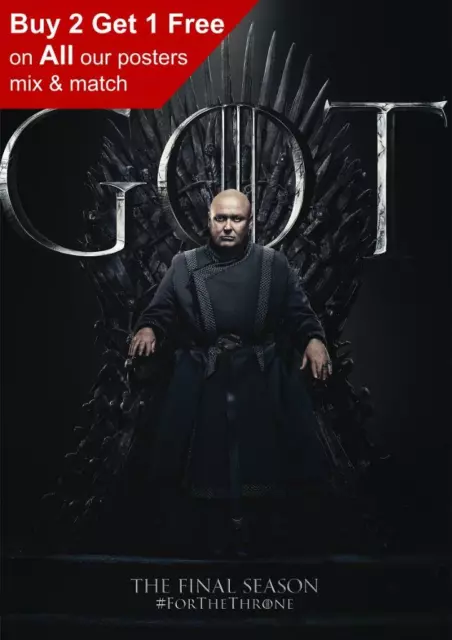 Game Of Thrones The Final Season 8 Conleth Hill Poster A5 A4 A3 A2 A1