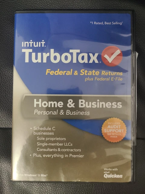 2013 TurboTax Home & Business federal e-file & state tax return for PC & Mac CD 2013 TurboTax Home & Business federal e-file & state tax return for PC & Mac CD