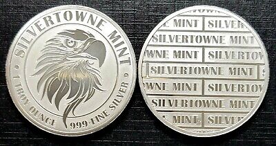 SilverTowne - Mighty Eagle 1oz. Fine Silver Round!!