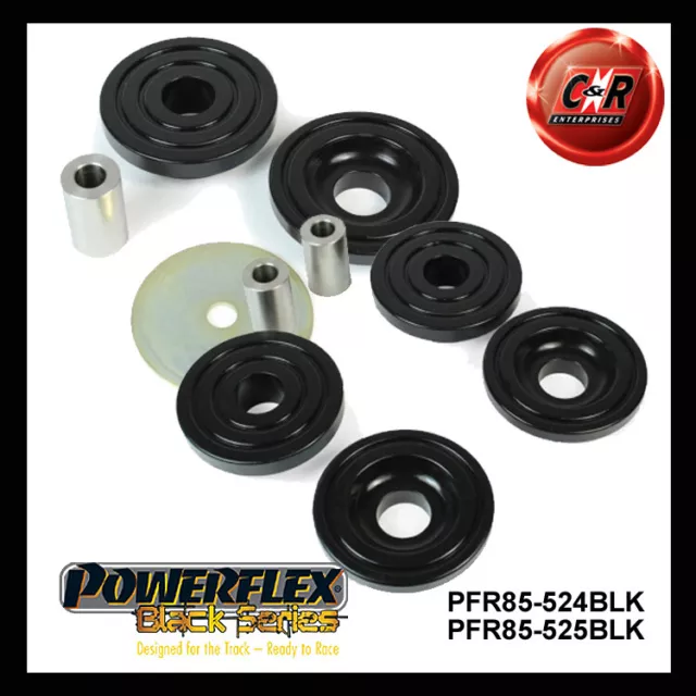 Powerflex Black Rr Diff Bushes For Audi S1 (2015 on) PFR85-524BLK / PFR85-525BLK