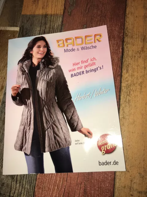 KATALOG BADER - Herbst Winter 2018- Mode-Wäsche