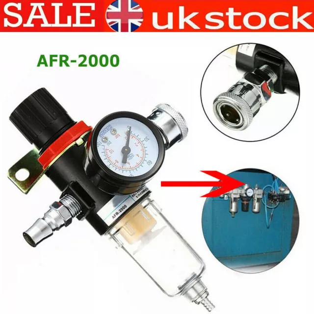 AFR-2000 Pneumatic Air Filter Regulator Moisture Trap Pressure Gauge Compressors