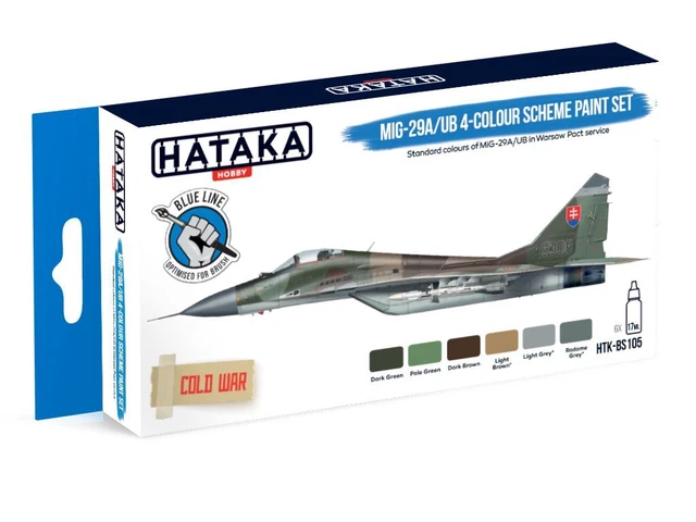 MIG 29A 4 Colour Scheme Paint Set Hataka HTK BS105 EUR 28 14 PicClick FR