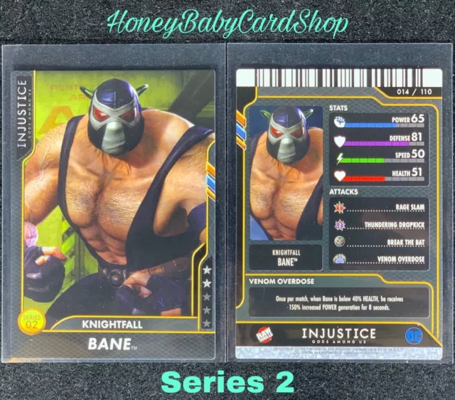 Injustice Arcade GEM MINT Series 2 Card 14 Knightfall Bane