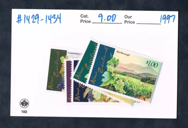 2/3 off $9.00 Scott Value - 1997 NEW ZEALAND Vineyards, Wine MNH NH UMM