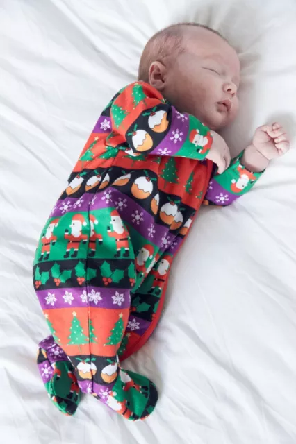 Next Baby Strampler Pyjama Schlafanzug Overall Einteiler Weihnachten Gr 74 80