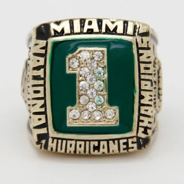 Miami (Fla.) Hurricanes College Football National Championship Ring (1989)