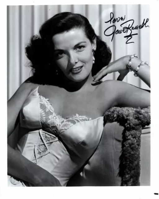 JANE RUSSELL signed autographed 8x10 photo