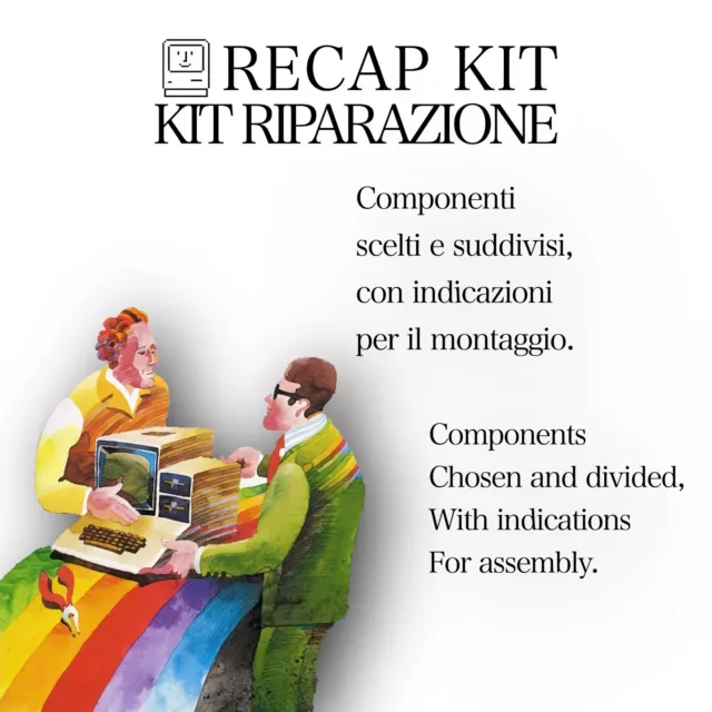 Kit Recap Riparazione Apple Macintosh LC 630 Capacitor Motherboard Scheda Madre 3